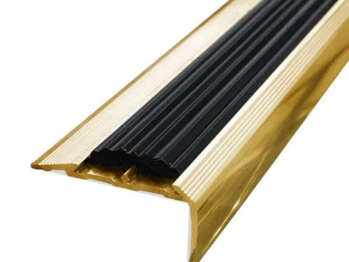 Aluminijumska Protivklizna lajsna za stepenice sa gumenim antikliznim gazištem