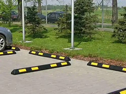 Parking barijera Granicnik Stopper sa 3M reflektujućom trakom na parkingu