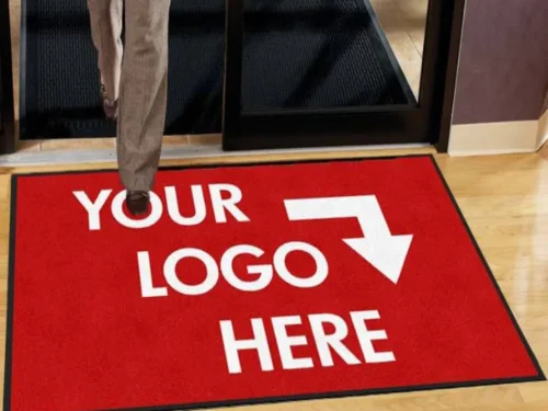 Ulazni Logo Otirači na ulazu u objekat sa natpisom