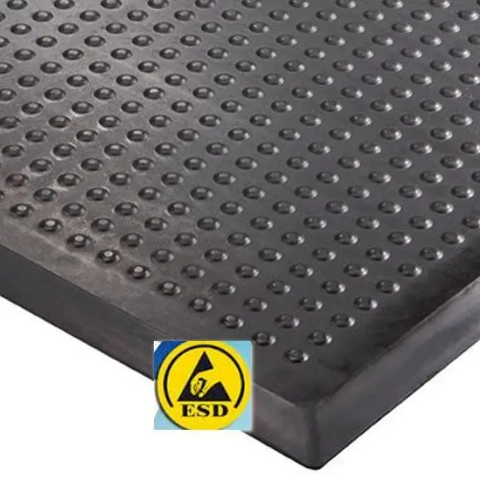 ESD antistatički industrijski otirač – detalj provodnog sloja za zaštitu elektronske opreme