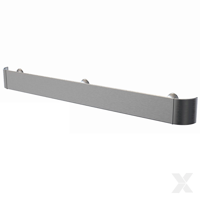 Široki inox zidni profil RZ100 SS sa zaobljenim završnim elementima